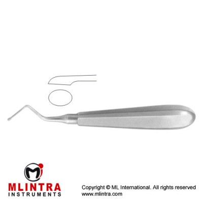 Kerpel Bone Curette Oval - Right Stainless Steel, 14.5 cm - 5 3/4"